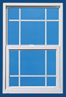 single hung window with grids